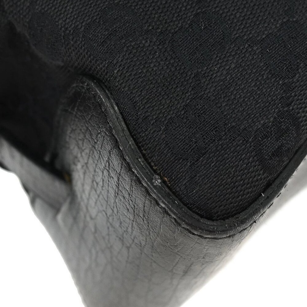 Gucci Black Canvas GG Tote Handbag - Picture 5 of 10